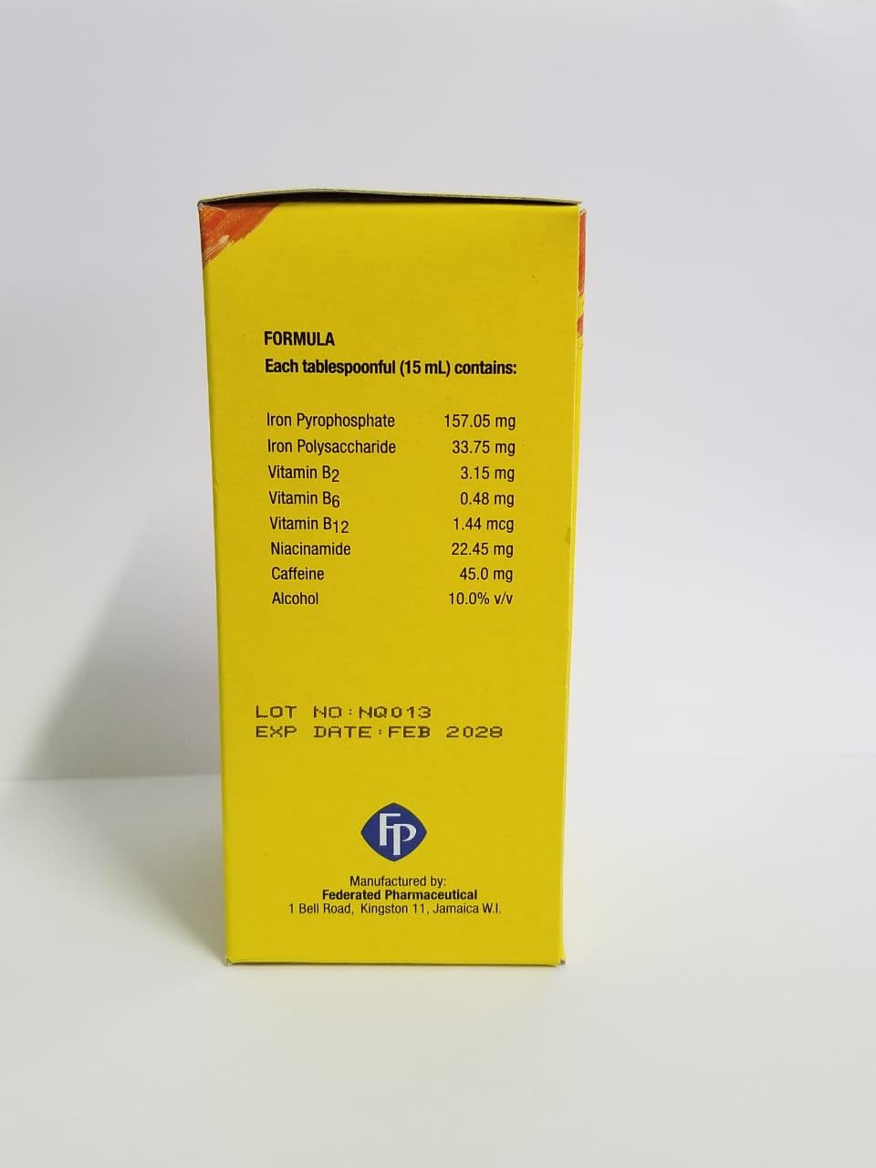 Iron and Vitamin Tonic Supplement – 1 Bottle - YARD VIBES JA