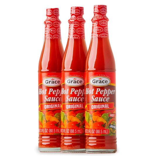 Caribbean Scotch Bonnet Hot Pepper Sauce 3-Pack - YARD VIBES JA