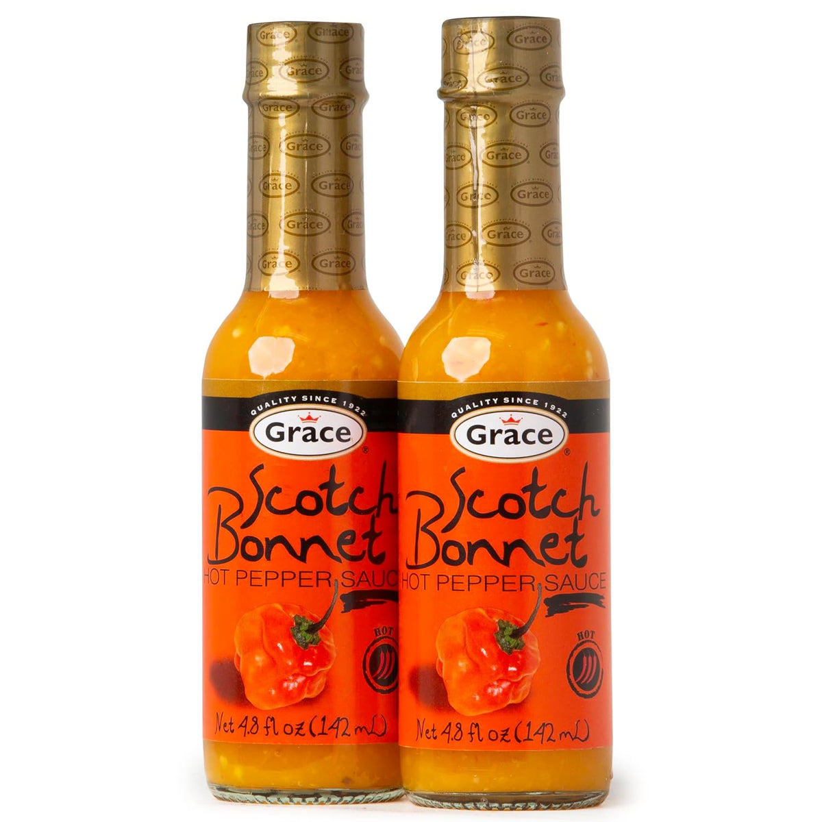 Yellow Scotch Bonnet Hot Pepper Sauce – 2-Bottle Set - YARD VIBES JA
